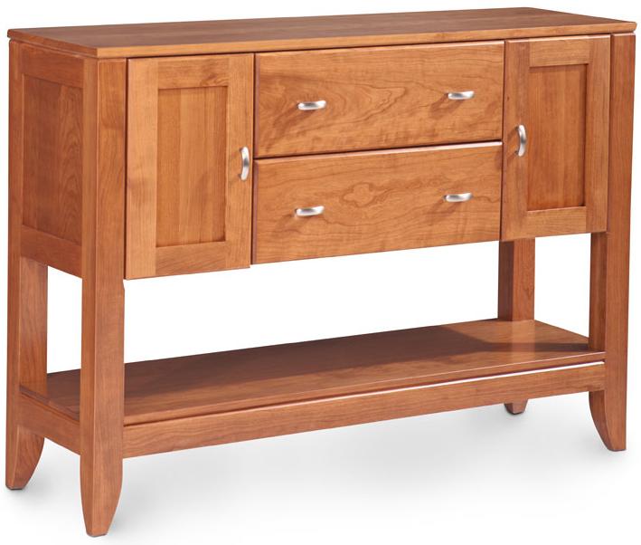 Simply Amish Justine Tvjsb Server With 2 Drawers Becker Furniture Servers