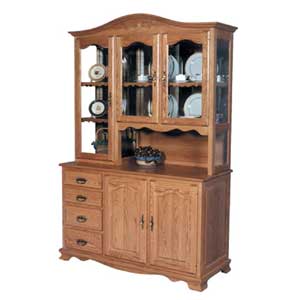 Simply Amish Classic Classic 3 Door Hoosier China Hutch Becker