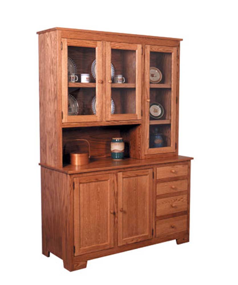 Simply Amish Shaker Amish Shaker Hoosier China Hutch Right