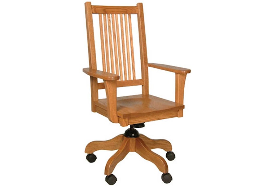 Simply Amish Prairie Mission Lfsadc W Prairie Mission Desk Chair