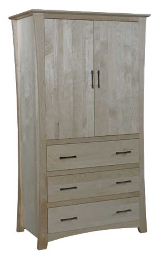 Simply Amish Loft Loft 3 Drawer Wardrode Dunk Bright Furniture