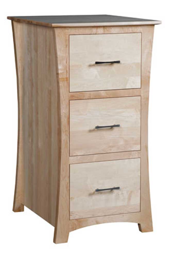 Simply Amish Loft Loft 3 Drawer File Cabinet Dunk Bright