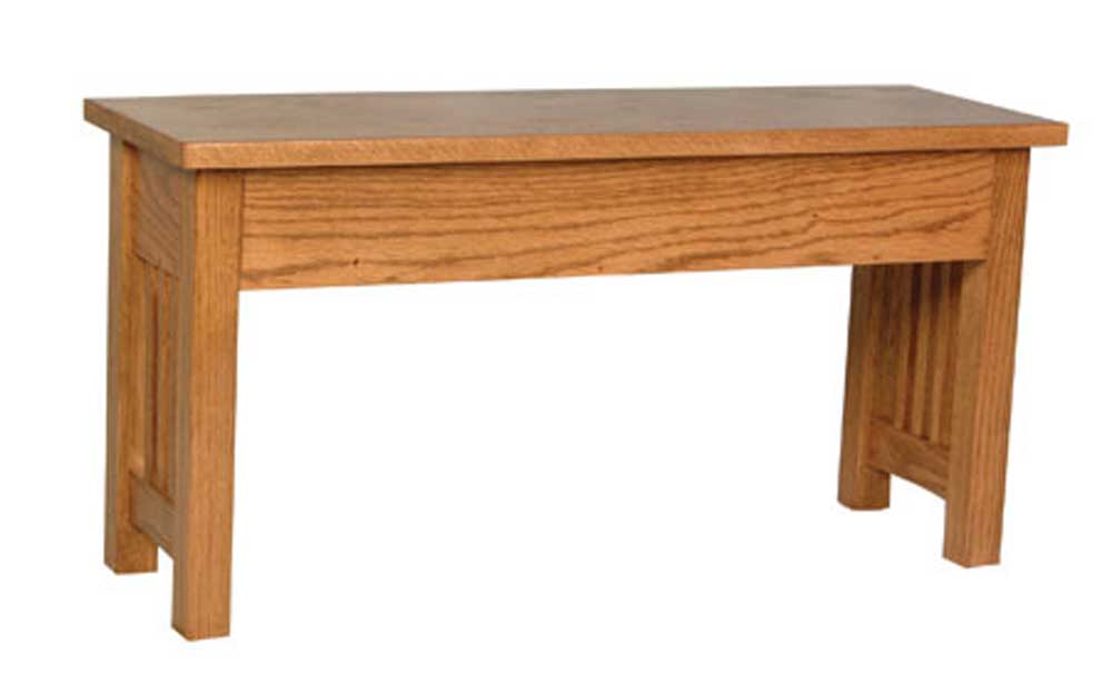 Simply Amish Prairie Mission Prairie Mission Hearth Bench Mueller Furniture Bench