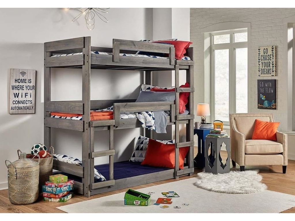 Simply Bunk Beds Dakota Triple Bunk Bed | Royal Furniture | Bunk Beds