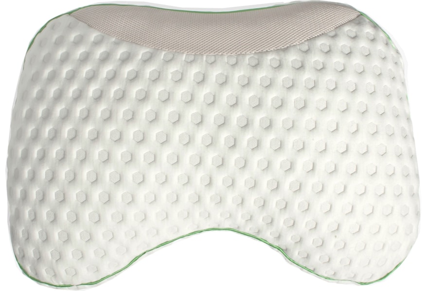 Sleepharmony Transcend Pillow Transcend Curved Shaped High Profile Shredded Latex And Charcoal Gel Memory Foam Pillow A1 Furniture Mattress Pillows