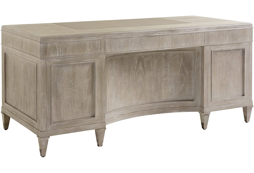 Sligh Greystone Avery Executive Desk With File Storage And Faux