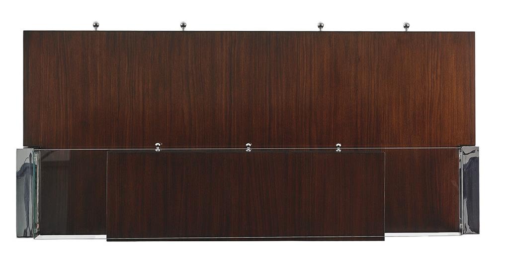 Sligh Studio Designs Andrea Modern Writing Desk With Glass Display