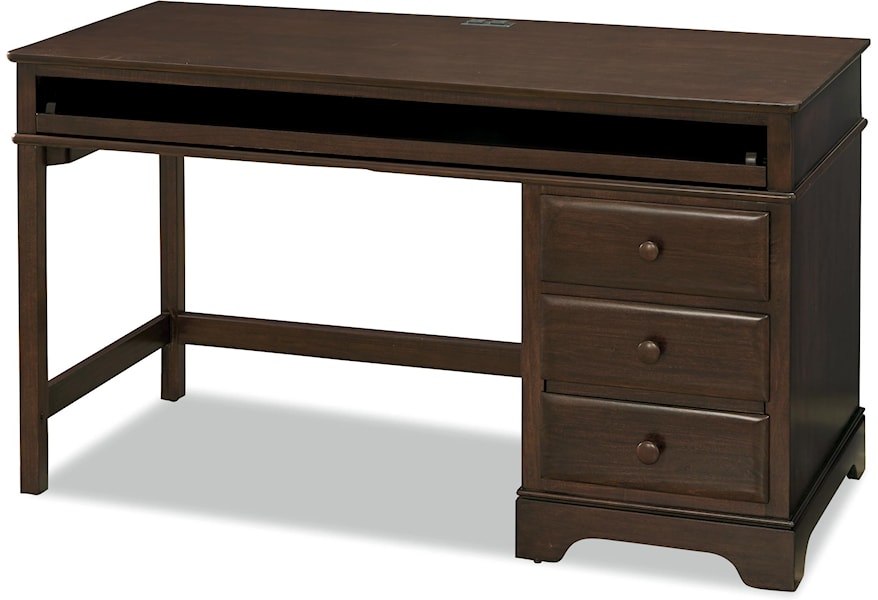 Smartstuff Classics 4 0 3 Drawer Desk With Charging Station Pull