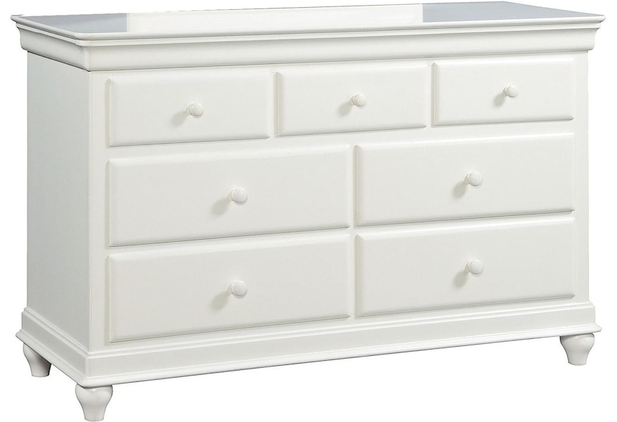 Smartstuff Classics 4 0 7 Drawer Dresser With Hidden Storage