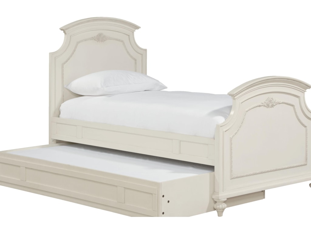 Universal Kids Smartstuff Gabriella Full Size Panel Headboard Gabriella Full Size Panel Headboard Footboard Bed With Fl Moldings Underbed Trundle Removable Storage Trays By Universal Kids Smartstuff