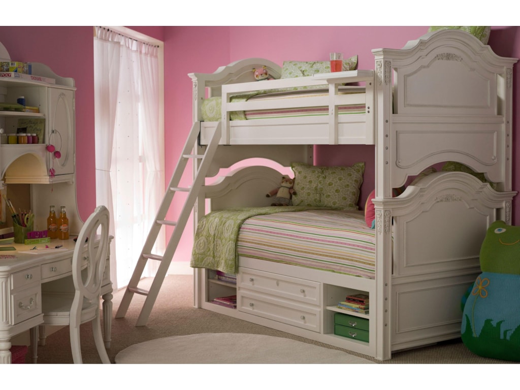 universal kids smartstuff gabriella twin-over-twin bunk bed with universal kids smartstuff gabriella twin-over-twin bunk bed with