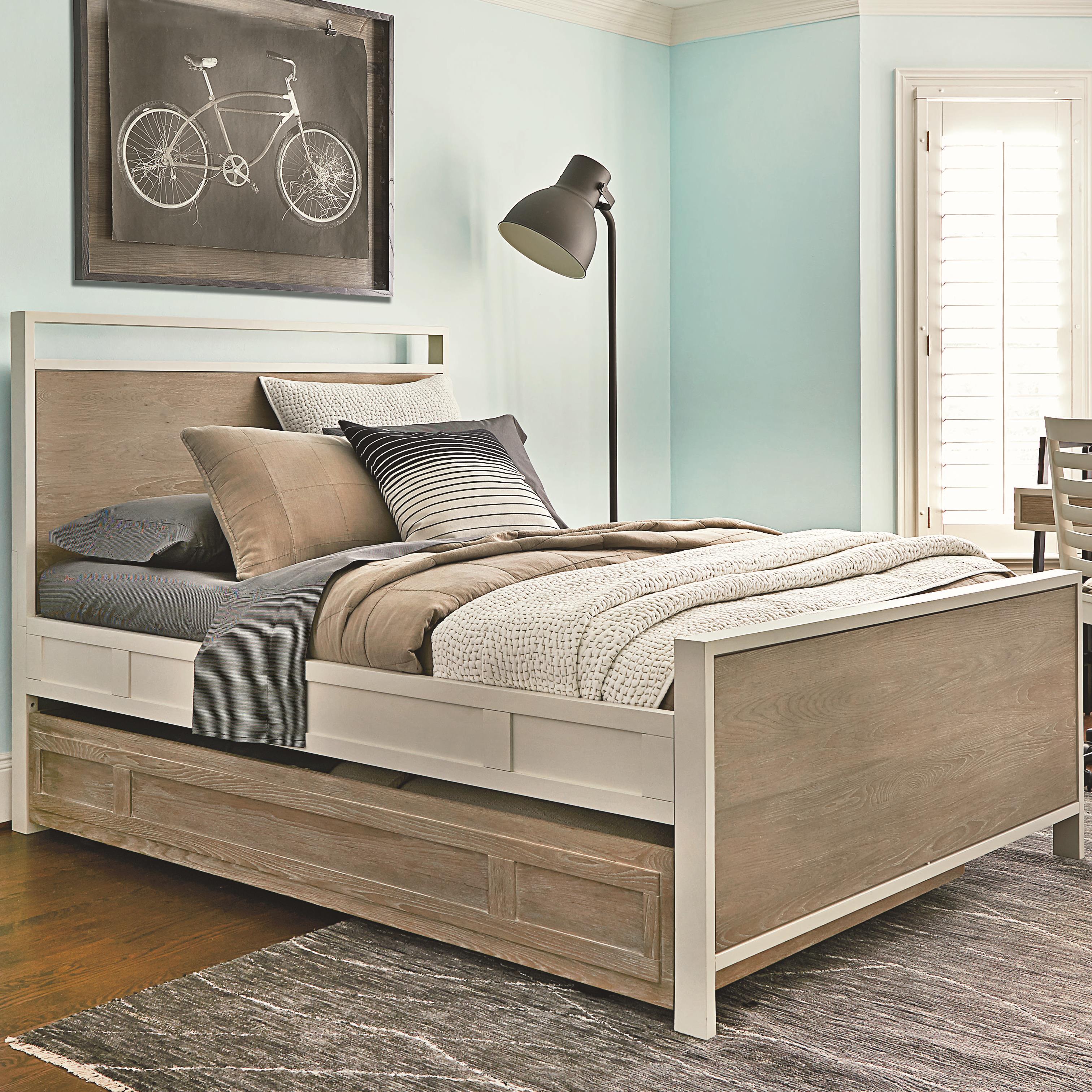 Smartstuff Myroom Twin Panel Bed With Trundle Sprintz Furniture