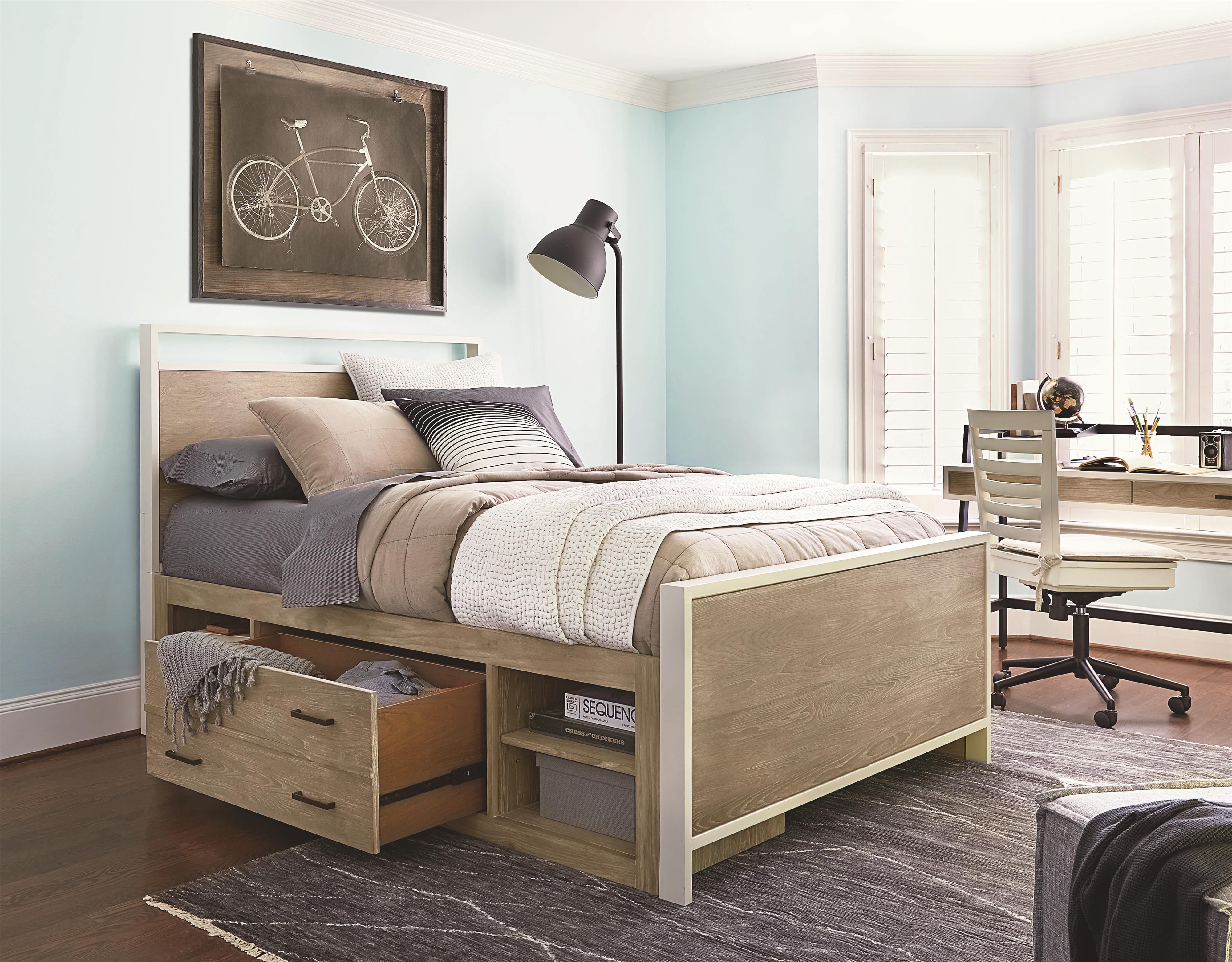 Smartstuff Myroom Full Panel Bed With Block Feet Sprintz