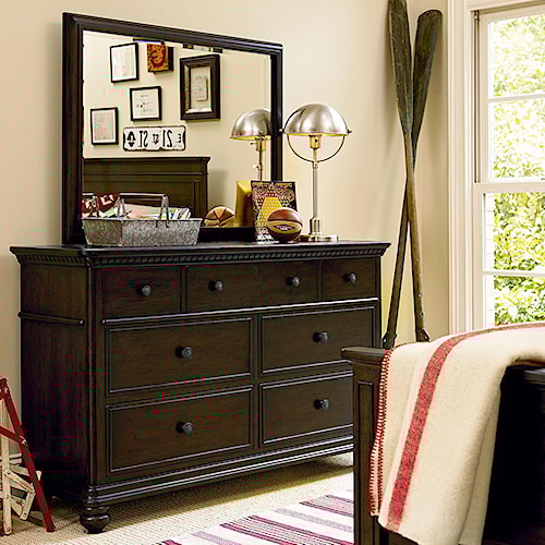 Smartstuff Paula Deen Guys 7 Drawer Dresser Vertical Mirror Smartstuff Paula Deen Guys 7 Drawer Dresser Vertical Mirror