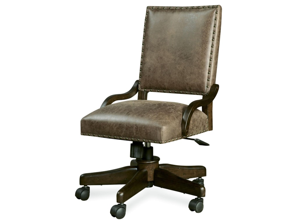 Pine Valley Henry S Leather Desk Chair With Caster Legs Morris Morris Home Pine Valleypine Valley Desk Chair