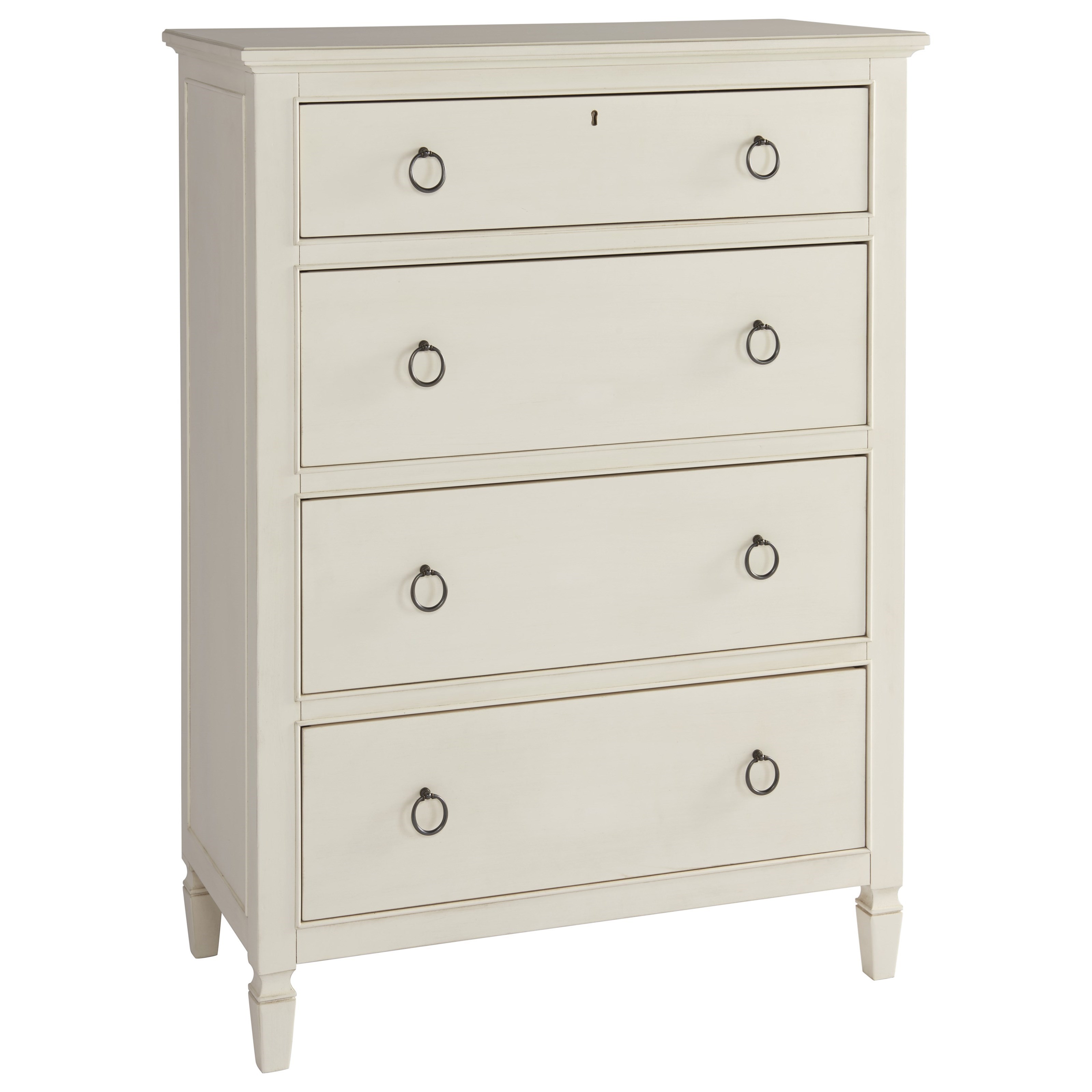 Smartstuff Summer Hill 7987010 4 Drawer Tall Dresser With Slide