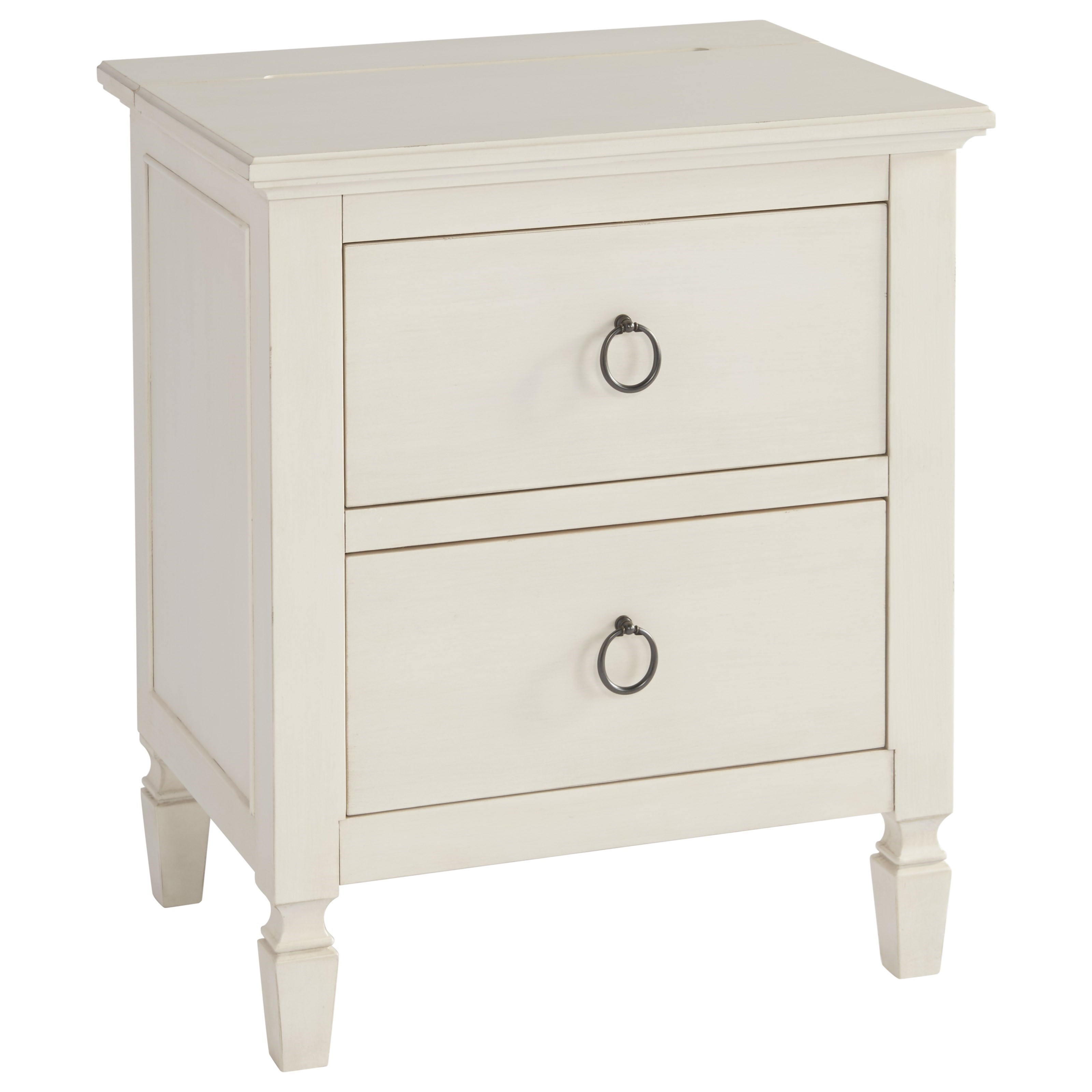 Smartstuff Summer Hill 2 Drawer Nightstand With Night Light Darvin Furniture Nightstands