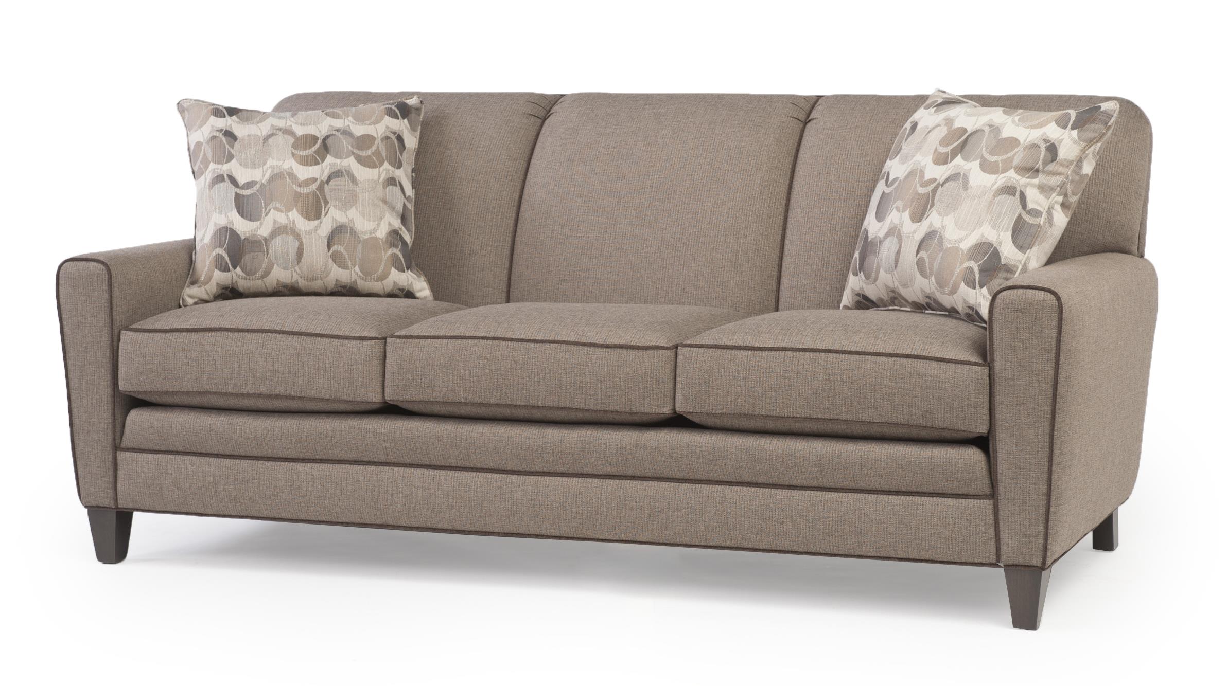 Smith Brothers 225 225 10 Sofa With Tapered Track Arms Dunk