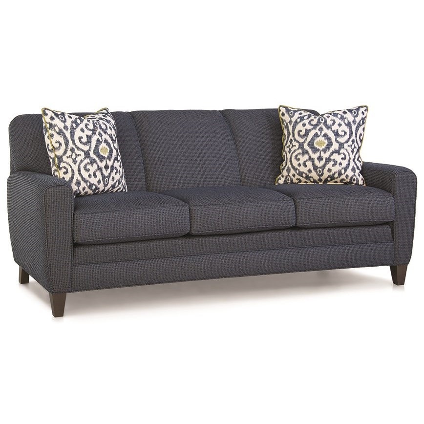 Smith Brothers 225 Sofa With Tapered Track Arms Turk Furniture