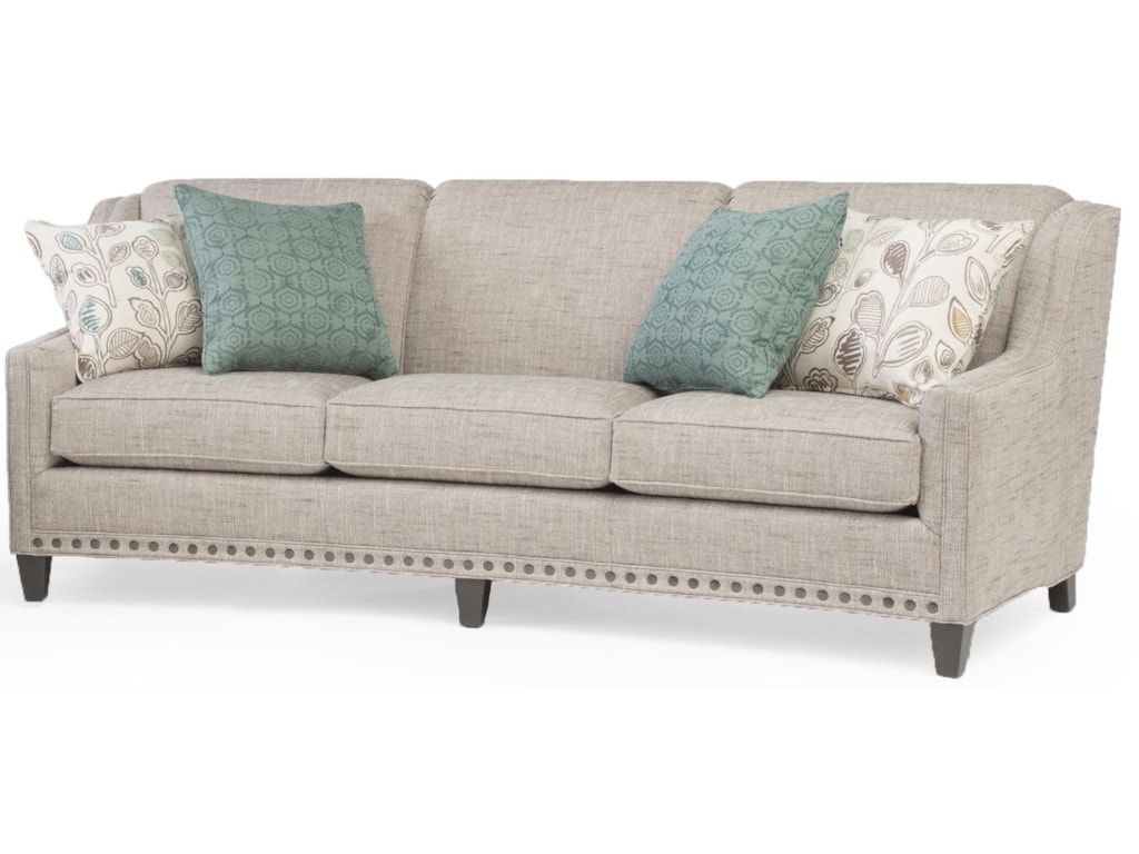Smith Brothers 227 Slightly Curved Sofa With Sloping Track Arms And Smith Brothers 227stationary Sofa