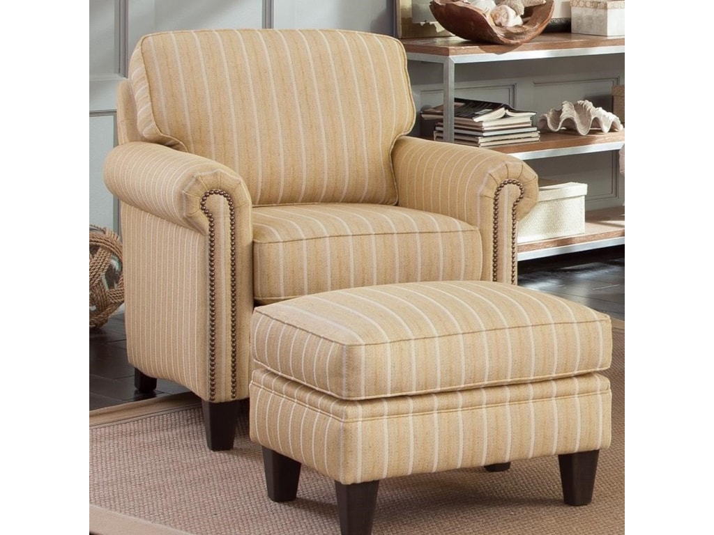 Smith Brothers 234Chair and Ottoman Set