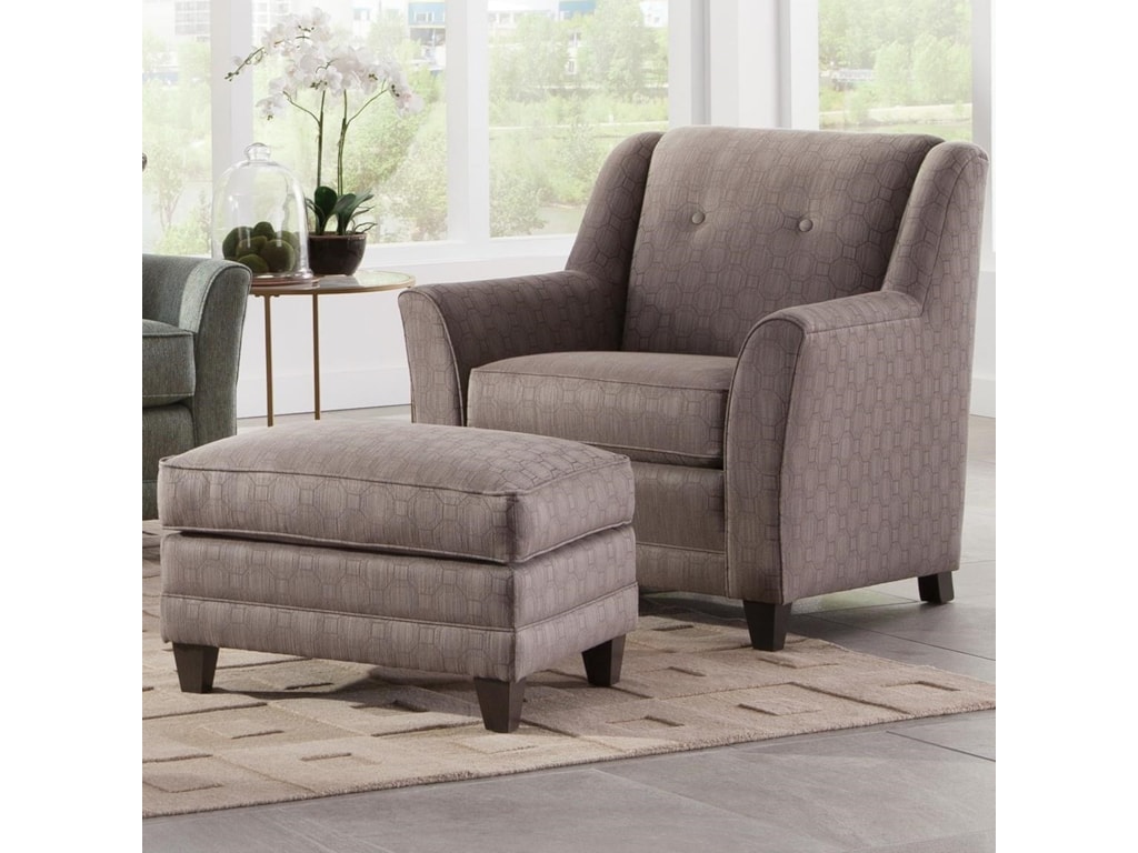 Smith Brothers 236Chair and Ottoman Set