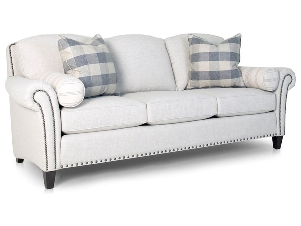 246 Transitional Sofa With Nailhead Trim By Smith Brothers At Gill Furniture