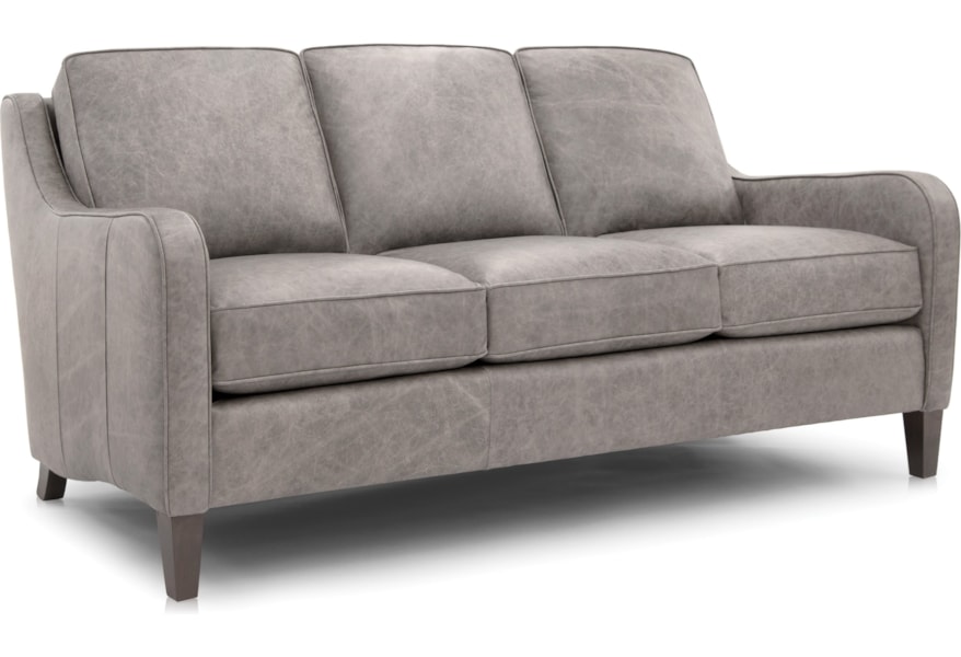 Smith Brothers 252 252 11 Transitional Mid Sized Sofa With Slim