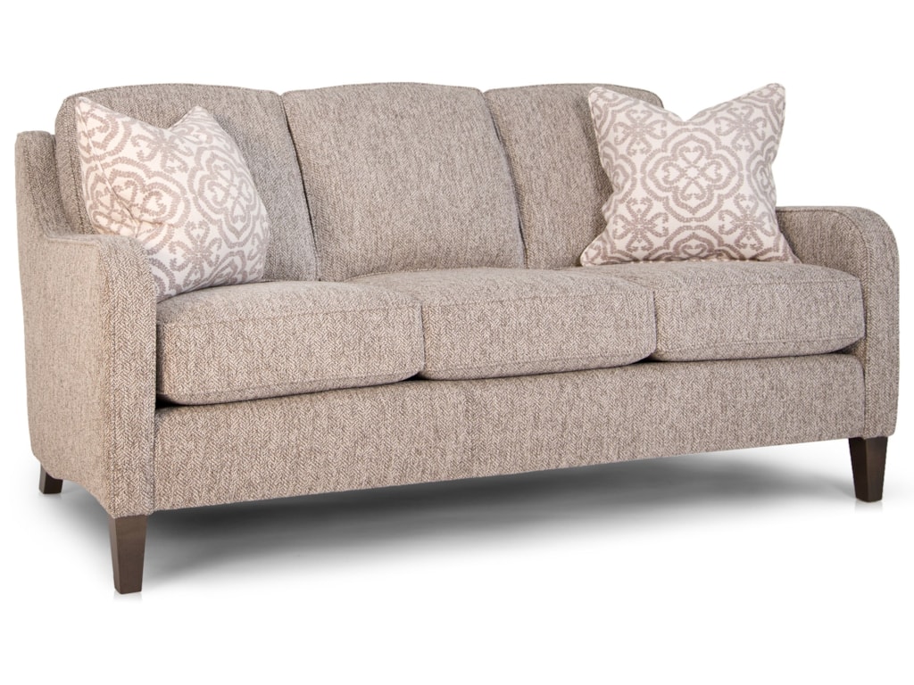 Smith Brothers 252 11 Transitional Mid Sized Sofa With Slim Smith Brothers 252mid Size Sofa