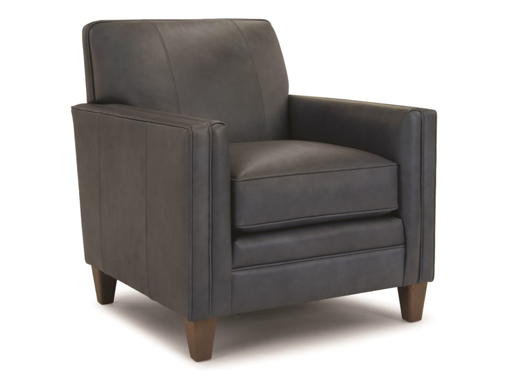 Build Your Own 3000 Series Customizable Chair With Banded Arms Tapered Legs And Pullover Back By Smith Brothers At Dunk Bright Furniture