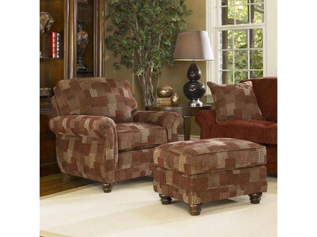 Smith Brothers 302Chair & Ottoman