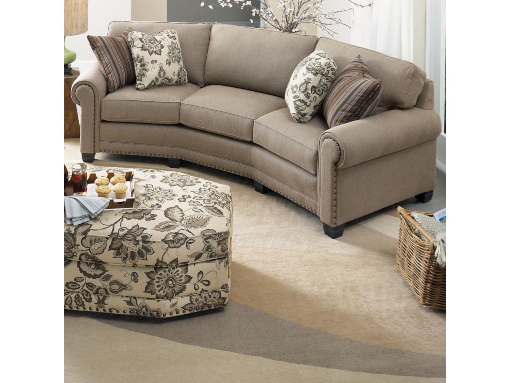 Smith Brothers 393 Traditional Conversation Sofa With Nailhead Trim Wayside Furniture Conversation Sofas