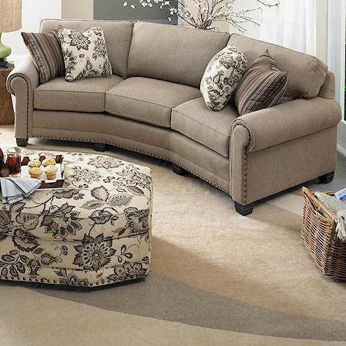 Smith Brothers 393 Traditional Conversation Sofa With Nailhead Trim Smith Brothers 393 Traditional Conversation Sofa With Nailhead Trim