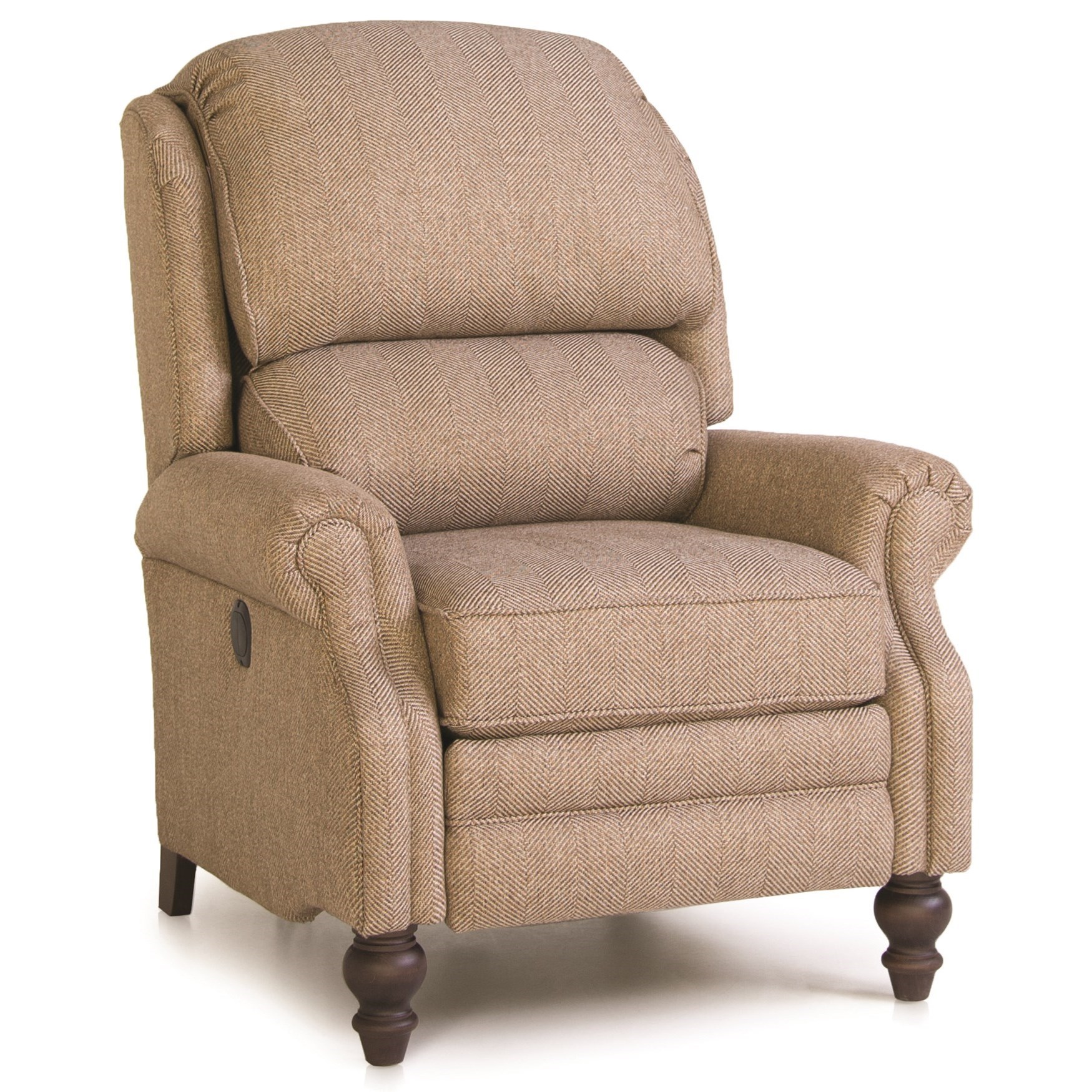 Smith Brothers 705 705 33 Pressback Reclining Chair With Rolled Arms Gill Brothers Furniture High Leg Recliners