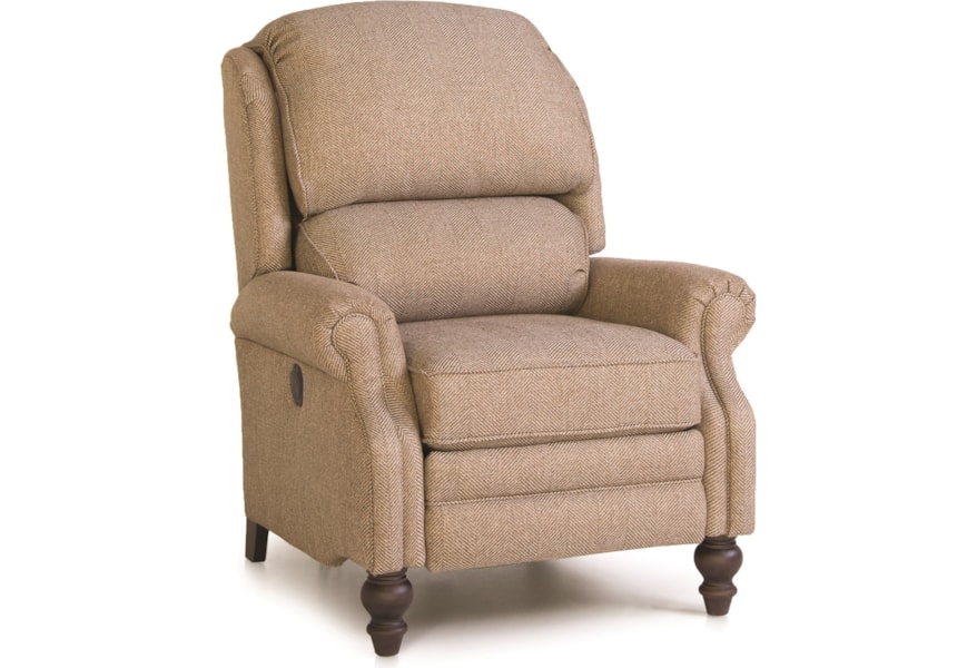 Smith Brothers 705 705 33 Pressback Reclining Chair With Rolled Arms Gill Brothers Furniture High Leg Recliners