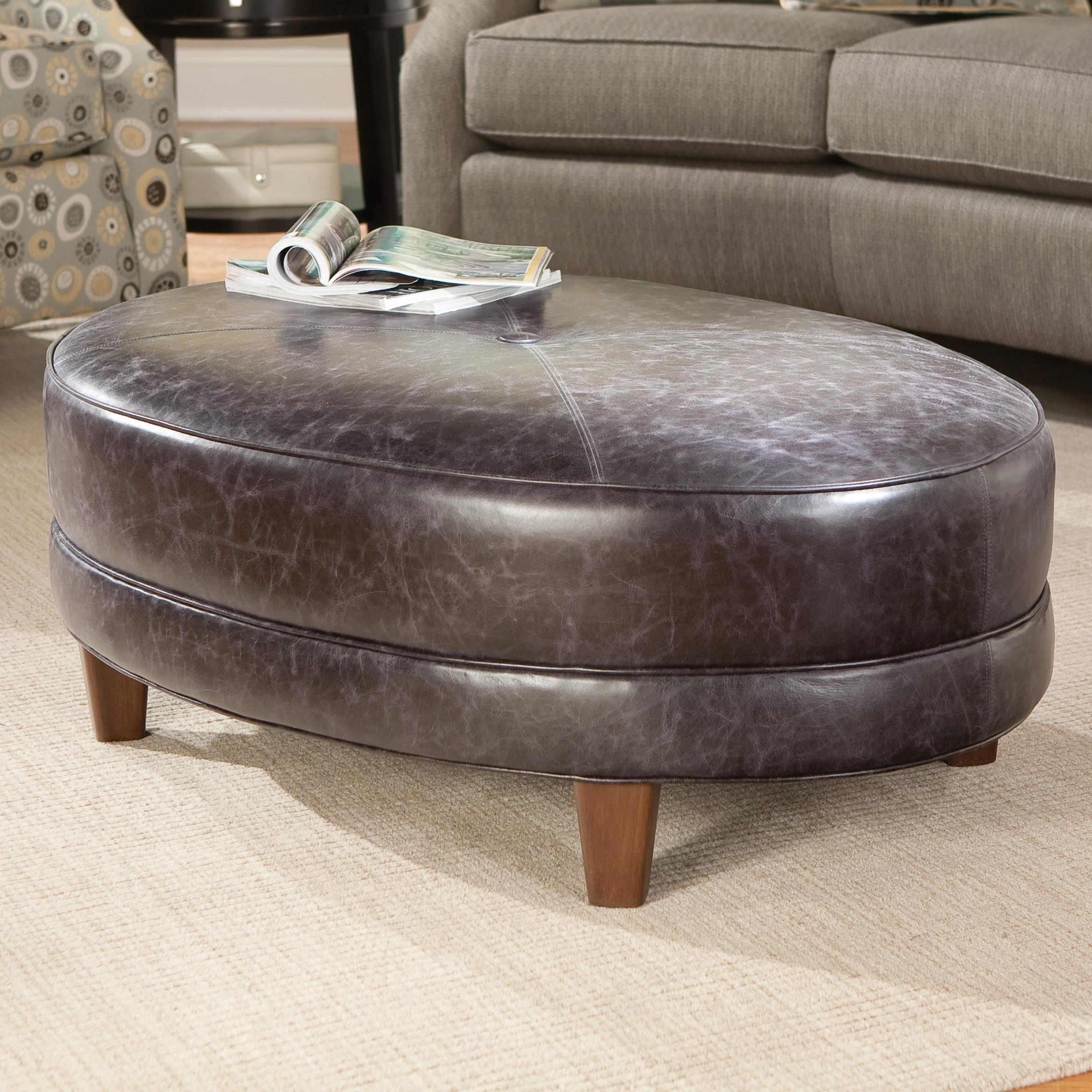 Smith Brothers 940 Oval Cocktail Ottoman Story Lee Furniture Ottomans