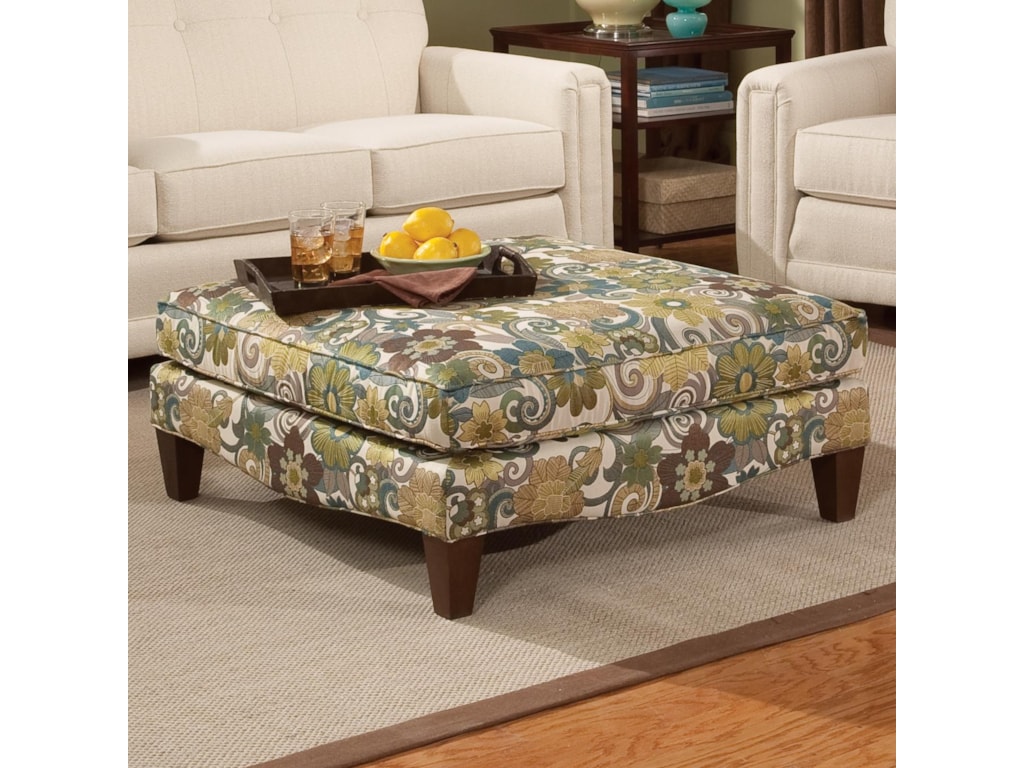 Smith Brothers Accent Chairs and Ottomans SBSquare Cocktail Ottoman