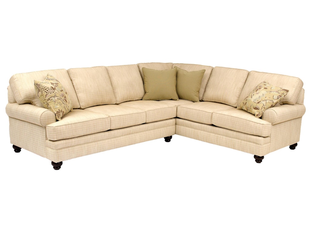 Smith Brothers Build Your Own (5000 Series)Sectional with Turned Legs & Sock Arms