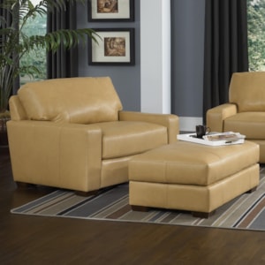 Smith Brothers Build Your Own 8000 Series Contemporary Chair And A Half And Ottoman Set Westrich Furniture Appliances Chair Ottoman Sets