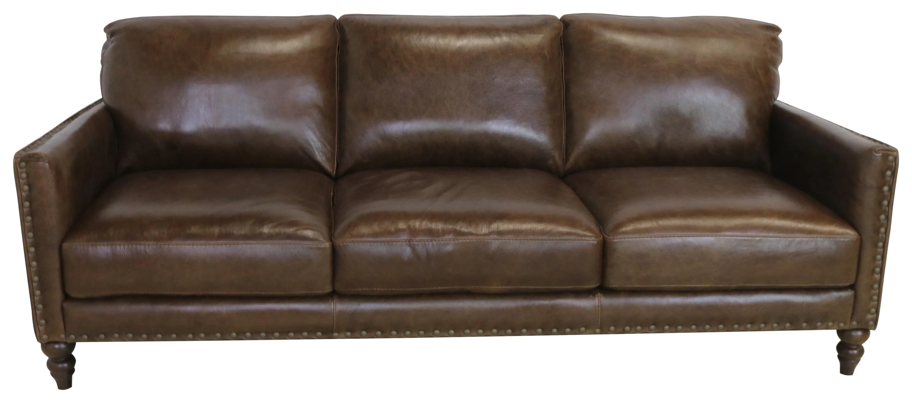 Group 1 Italian Leather Sofa
