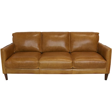 Giovanni Leather Group 3 Italian Leather Sofa, Sprintz Furniture