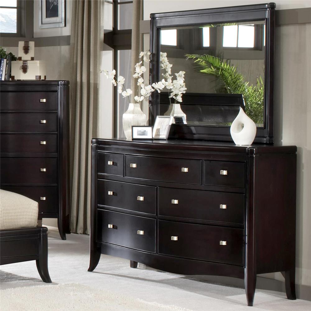Somerton Signature 7 Drawer Dresser Landscape Mirror Combo