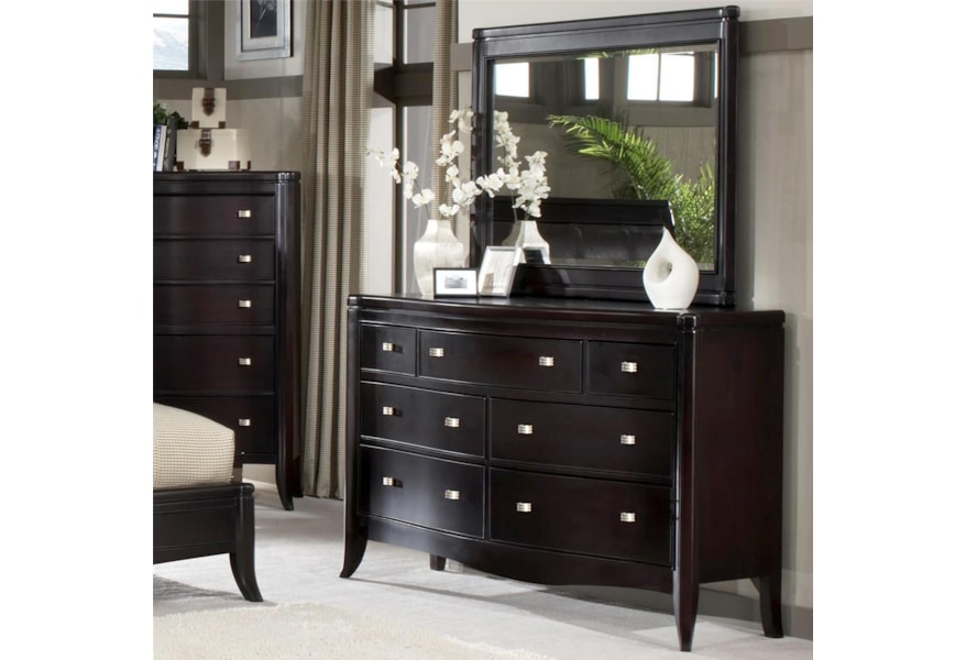 Somerton Signature 7 Drawer Dresser Landscape Mirror Combo