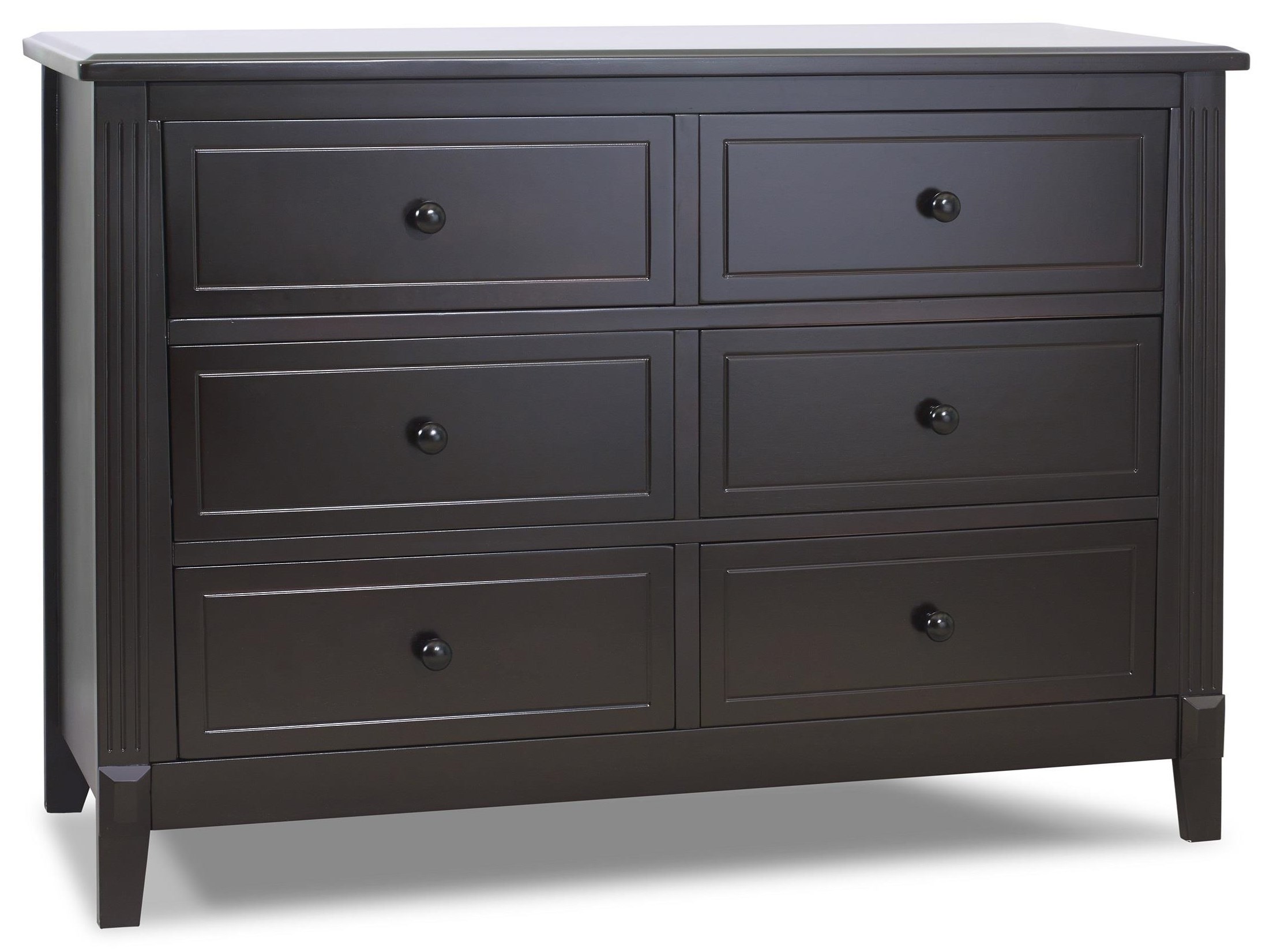 Sorelle Furniture Berkley Espresso Berkley 6 Drawer Dresser ...