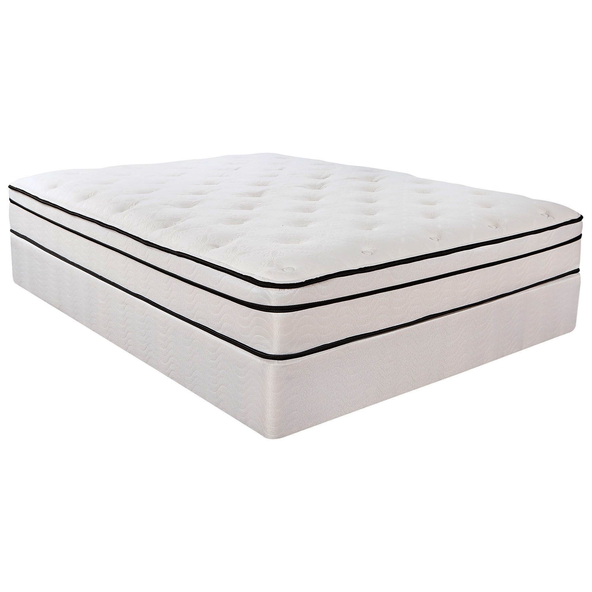 Southerland Bedding Co 6500 Euro Top Twin 12 1 4 Euro Top Innerspring Mattress And 9 Foundation Wilcox Furniture Mattress And Box Spring Sets