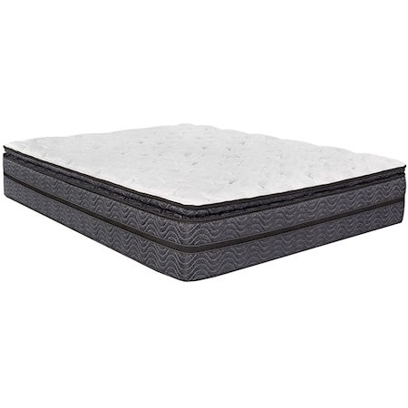 Southerland Bedding Co. Graham PT Z0SLGM1PP17680+2xZ0WBBXX1W93980 King 14  3/4 Pillow Top Pocketed Coil Mattress and 9 Standard Foundation, Jacksonville Furniture Mart