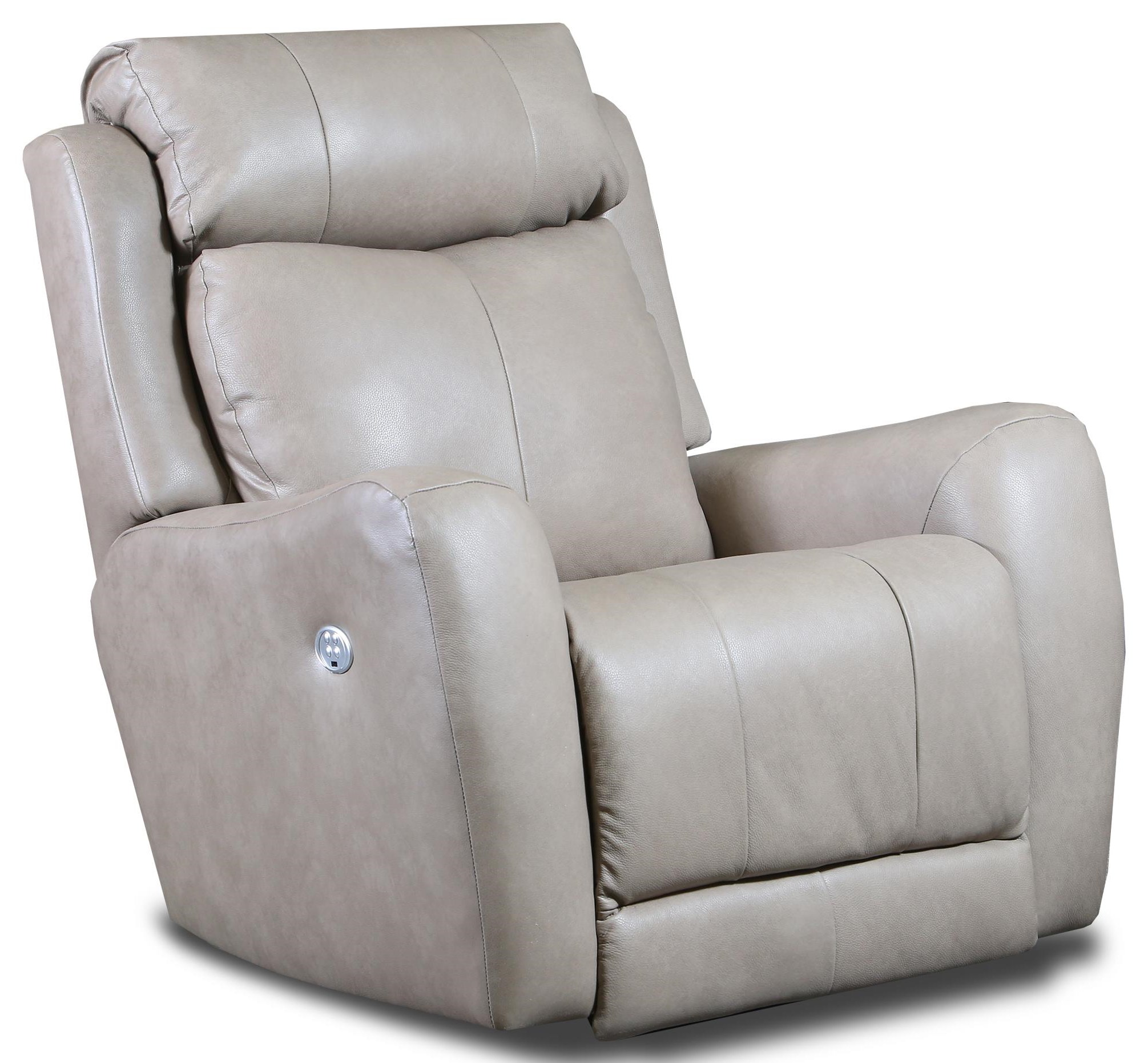 Southern Motion 5186p 5186p 957 17 Sand Leather Power Recliner