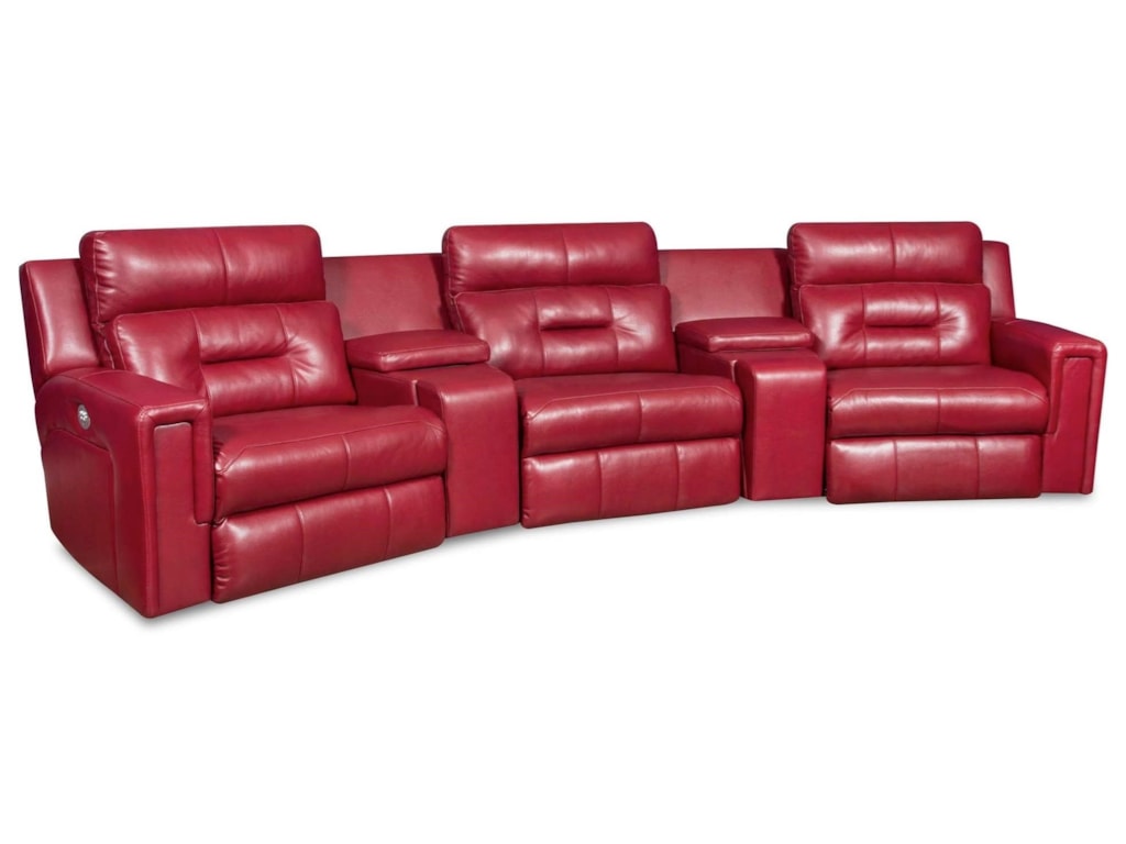 Southern Motion Excel Theater Seating Sectional With Three Southern Motion Excel Operated Theater Seating With 3 Seats