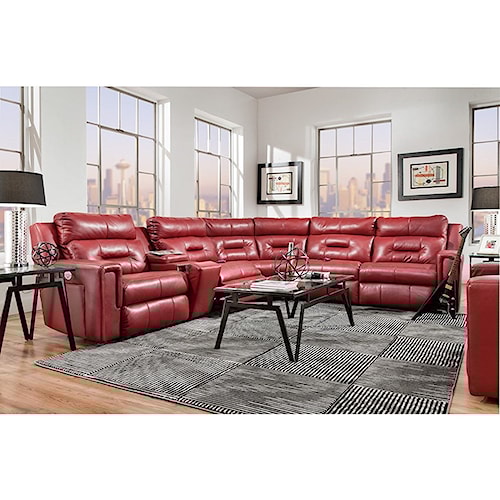 Southern Motion Excel Reclining Sectional Sofa With 5 Seats Southern Motion Excel Reclining Sectional Sofa With 5 Seats