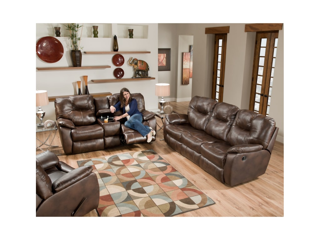 Southern Motion AvalonConsole Power Plus Loveseat